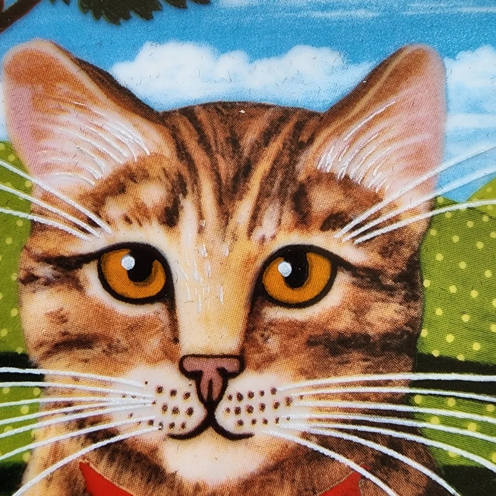 Vintage collector plate Taddeus Krumeich Uncle Tad's cats peaches and cream - Picture 3 of 16